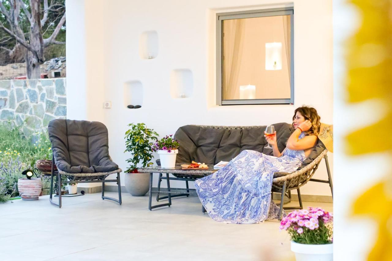 Cycladic Home On The Hill With Beautiful Views!! Agkidia المظهر الخارجي الصورة